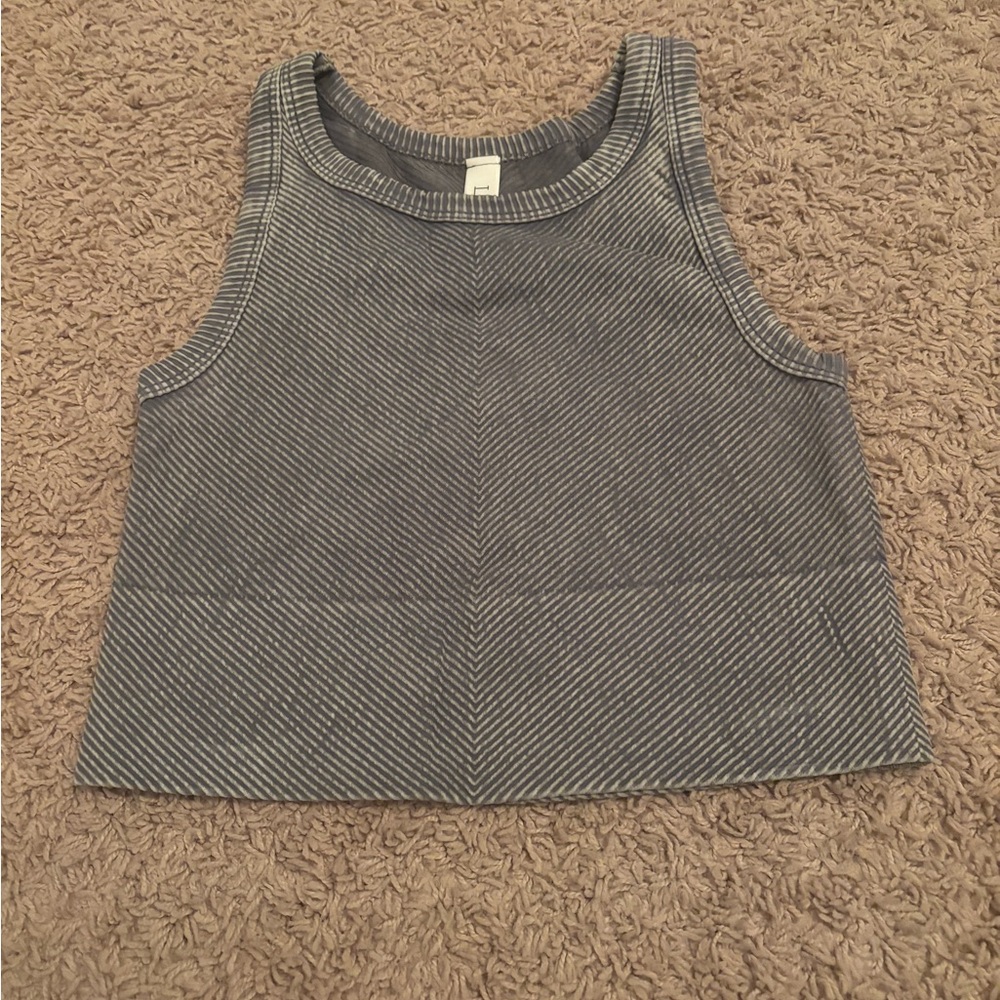 Lizard Thicket Charcoal Striped Athletic Tank